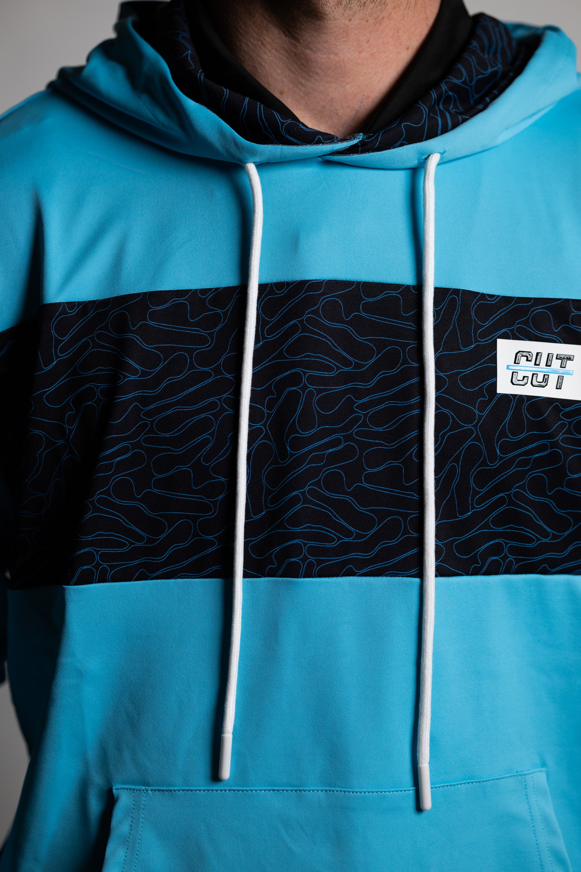 Teal Topo Athletic Hoodie