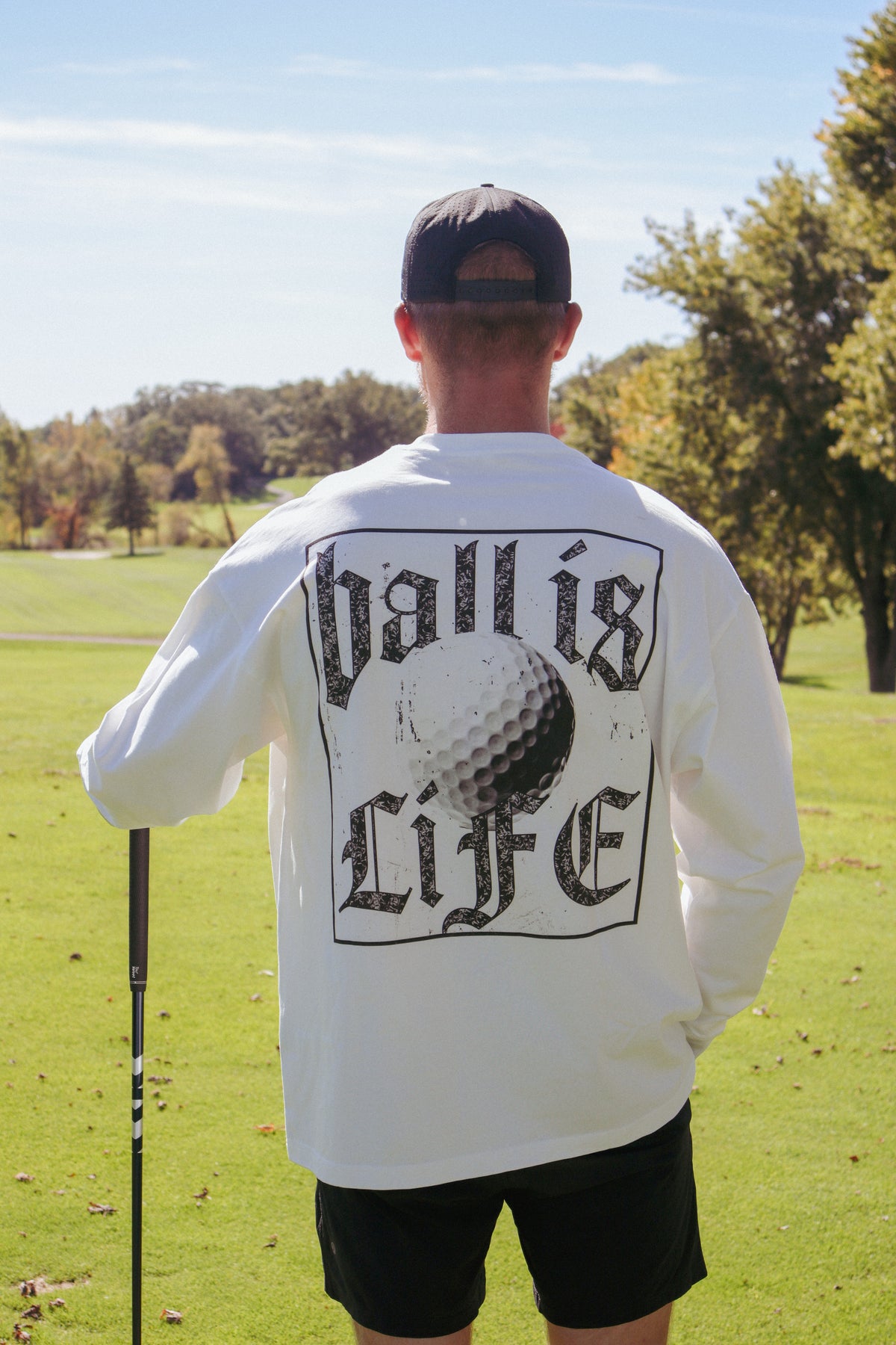 "Ball Is Life" White Oversized Unisex Long Sleeve