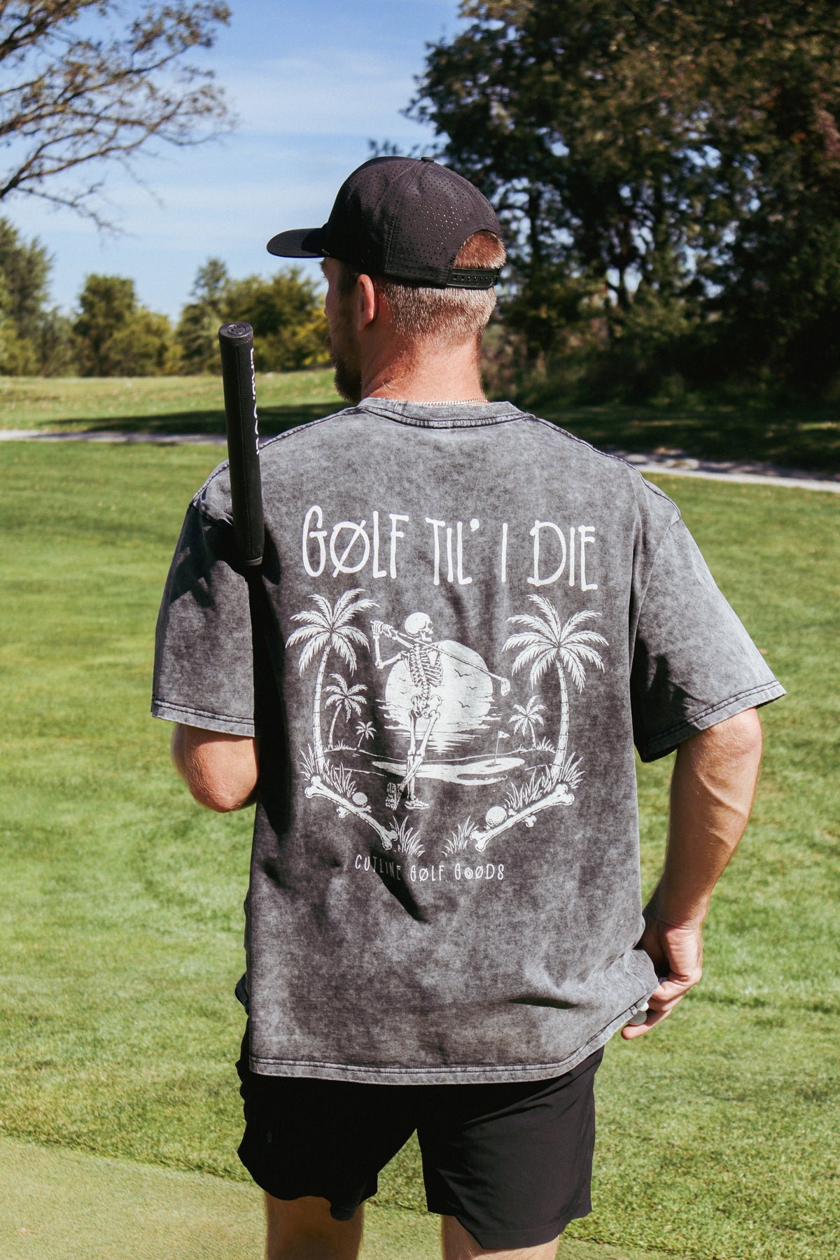 "Golf Til I Die" Oversized Cotton T-Shirt