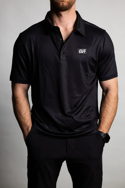 Deep Topo Black Polo