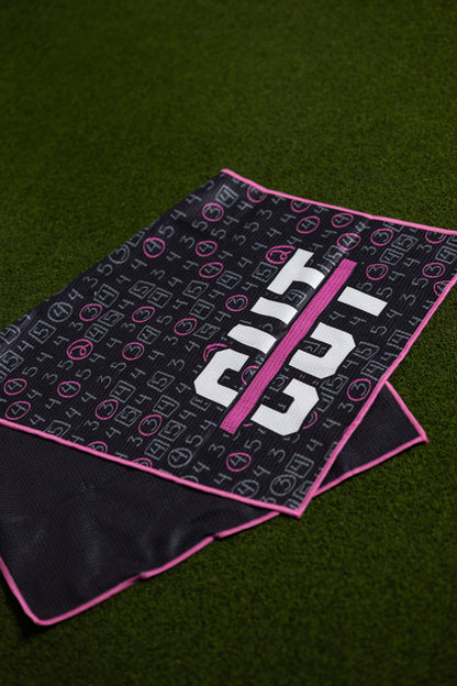 Pink Scorecard Oversized Towel