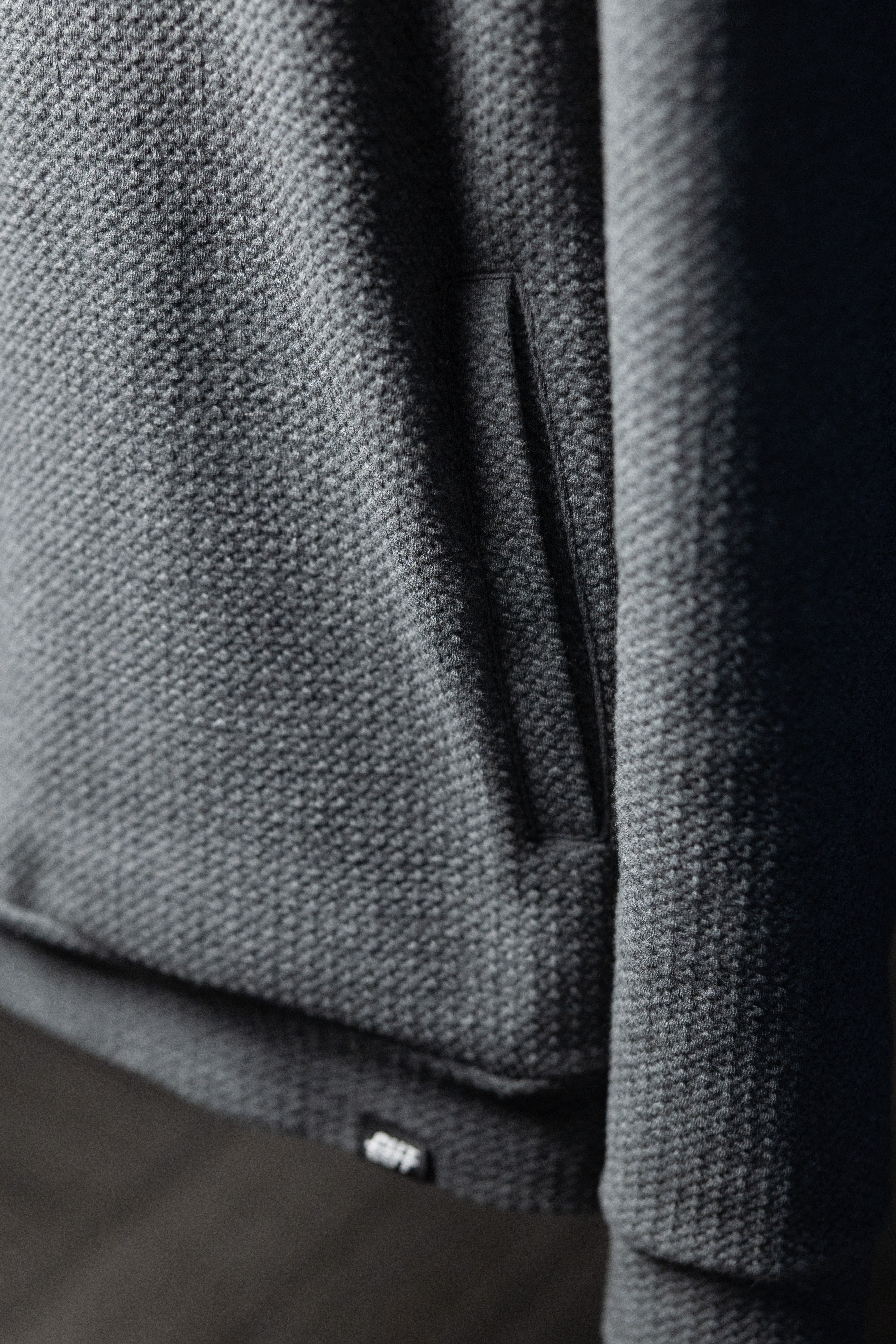 Waffle Knit Cobalt Grey GOLF Hoodie