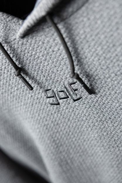 Waffle Knit Cobalt Grey GOLF Hoodie