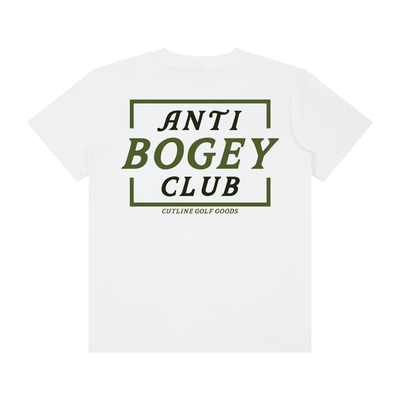 "Anti Bogey Club" White/Sage Classic Crew Neck