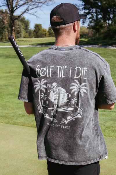 "Golf Til I Die" Oversized Cotton T-Shirt