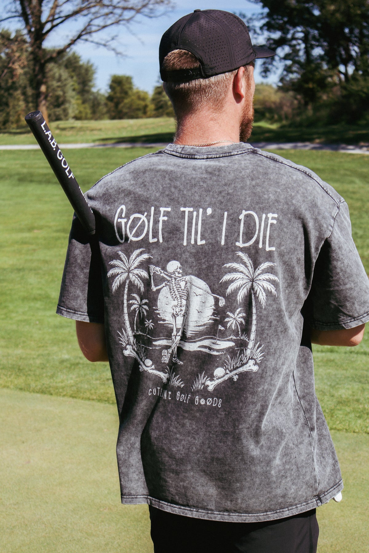 "Golf Til I Die" Oversized Cotton T-Shirt