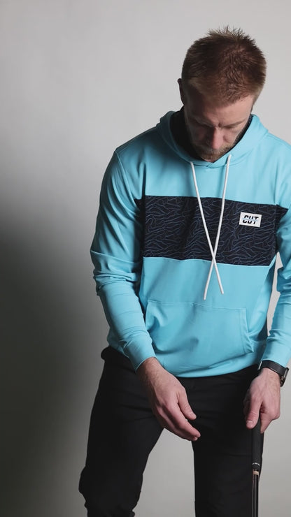 Teal Topo Athletic Hoodie